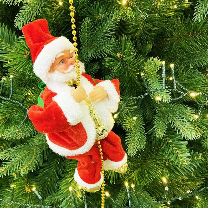 Musical Climbing Santa Decor