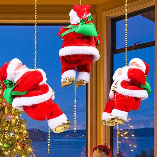 Musical Climbing Santa Decor